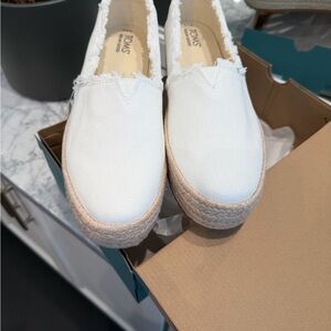 TOMS Women's White Espadrilles